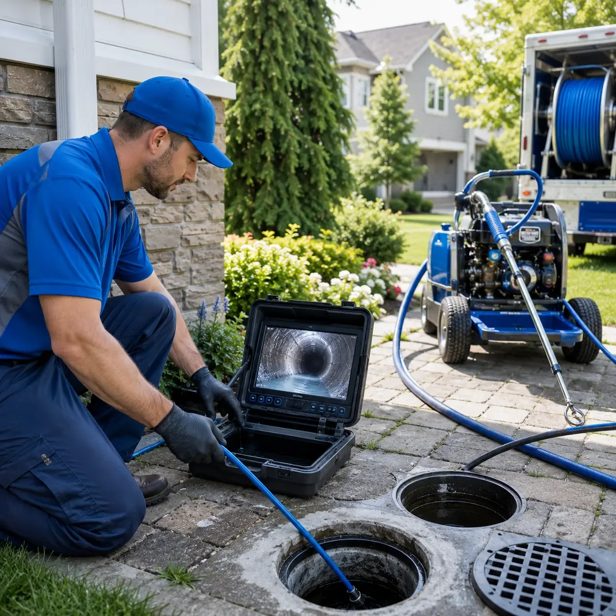 Outdoor drain cleaning professionals serving Rouses Point, NY