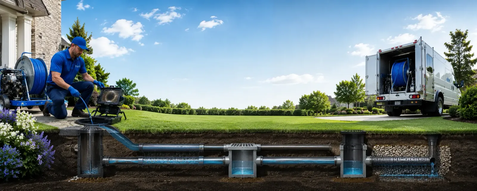 Outdoor drain cleaning information for Rouses Point, NY